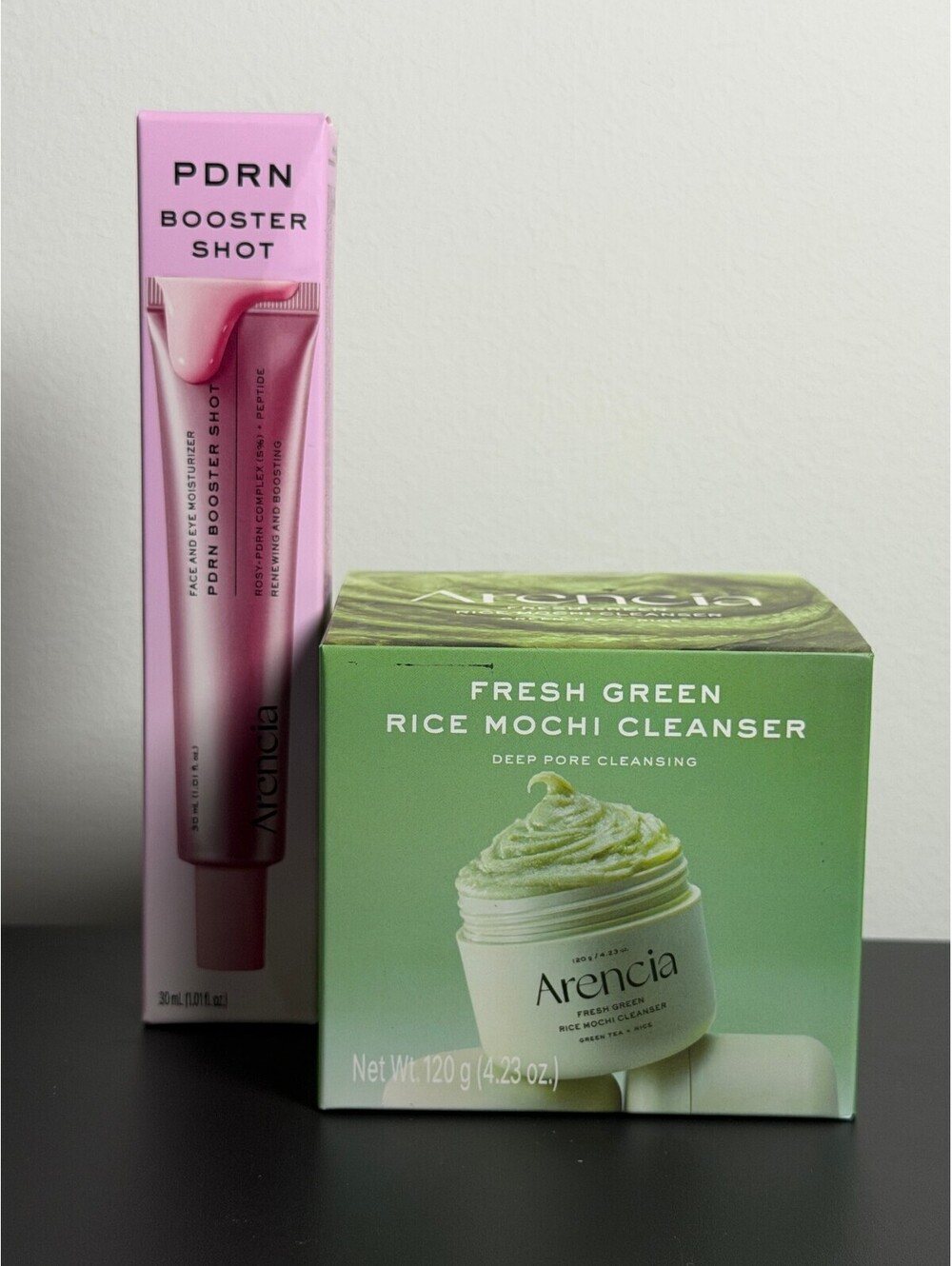PDRN Booster Shot and Fresh Green Rice Mochi Cleanser Set of 2